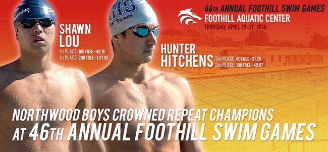 "T-WOLVES CATCH FIRE!": NORTHWOOD BOYS REPEAT CHAMPIONS AT 46TH ANNUAL FOOTHILL SWIM GAMES